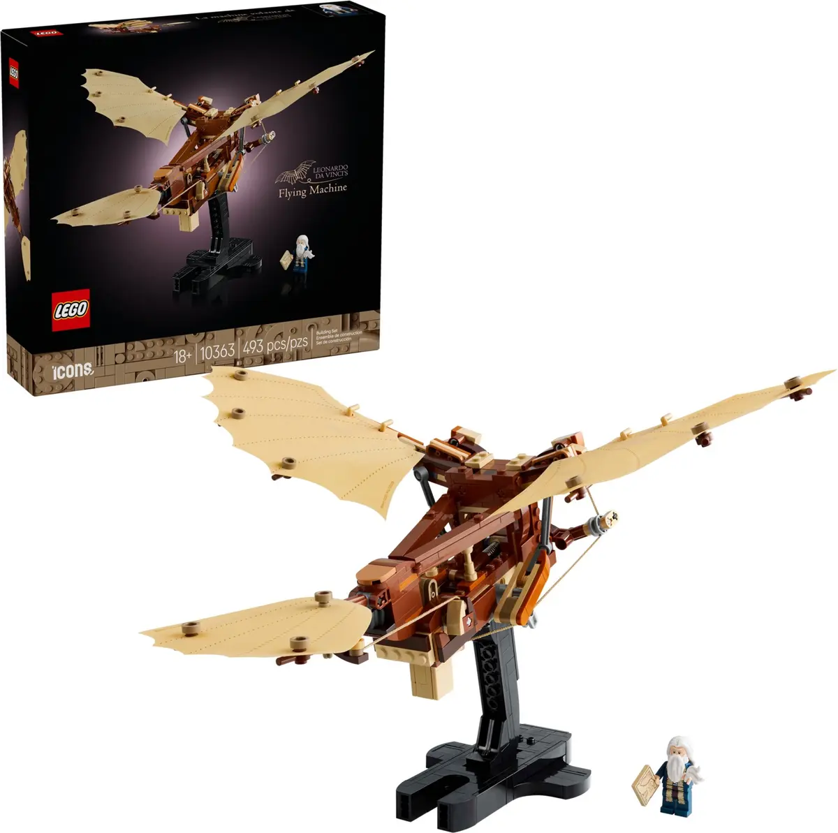 LEGO Icons 10363 Leonardo da Vinci's Flying Machine set, image 4