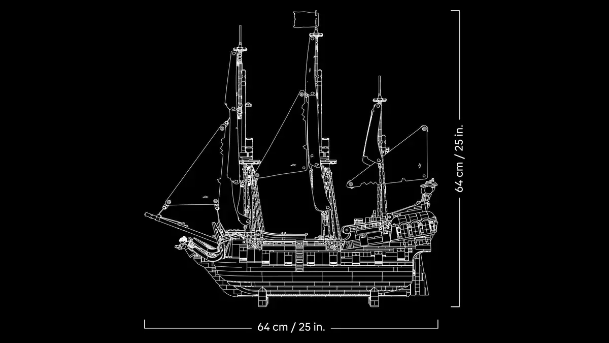 LEGO Icons 10365 Captain Jack Sparrow's Pirate Ship set, image 20