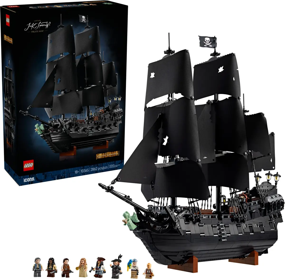 LEGO Icons 10365 Captain Jack Sparrow's Pirate Ship set, image 3