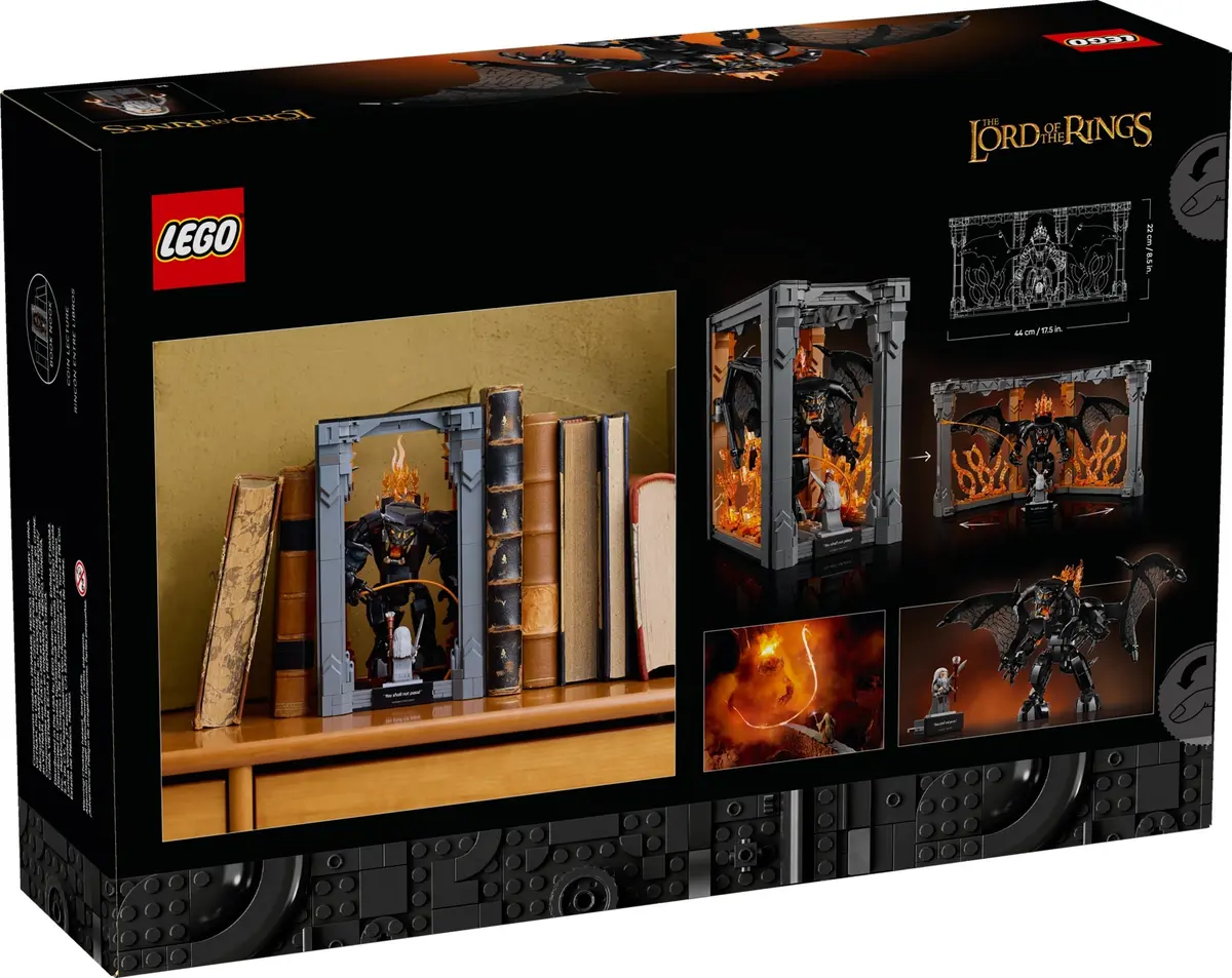 LEGO Icons 10367 The Lord of the Rings: Balrog Book Nook set, image 3