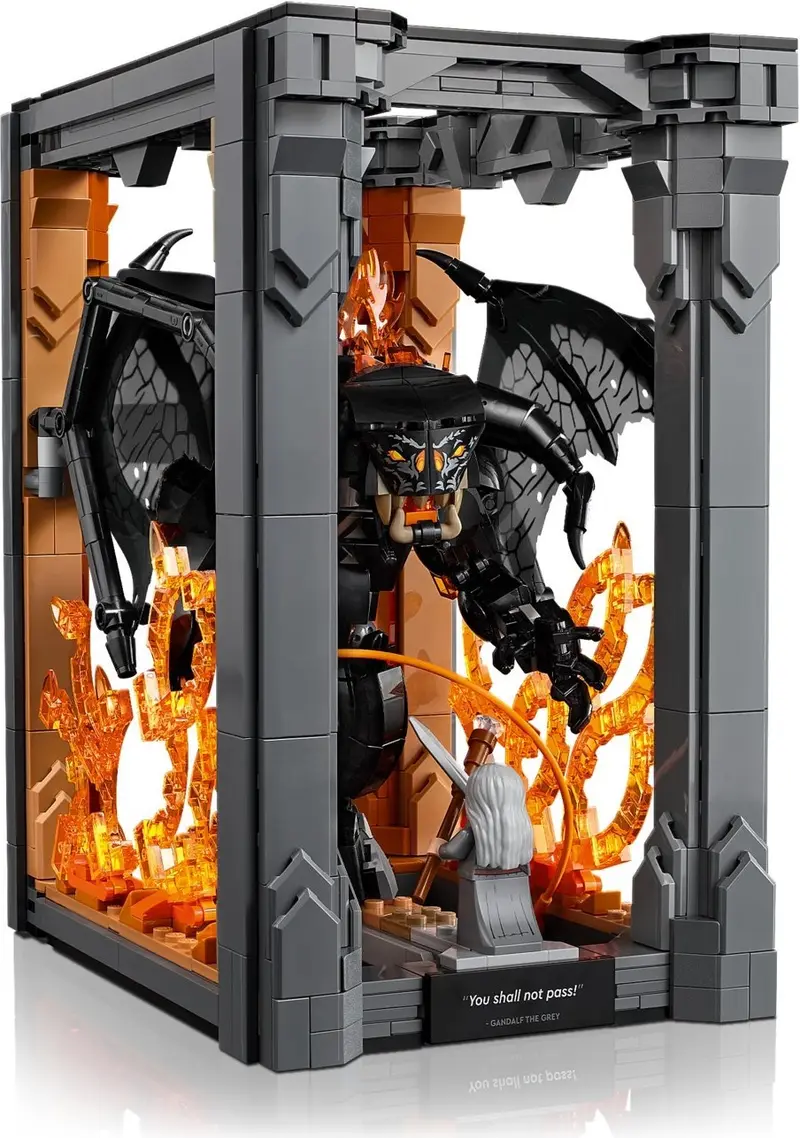 LEGO Icons 10367 The Lord of the Rings: Balrog Book Nook set, image 12