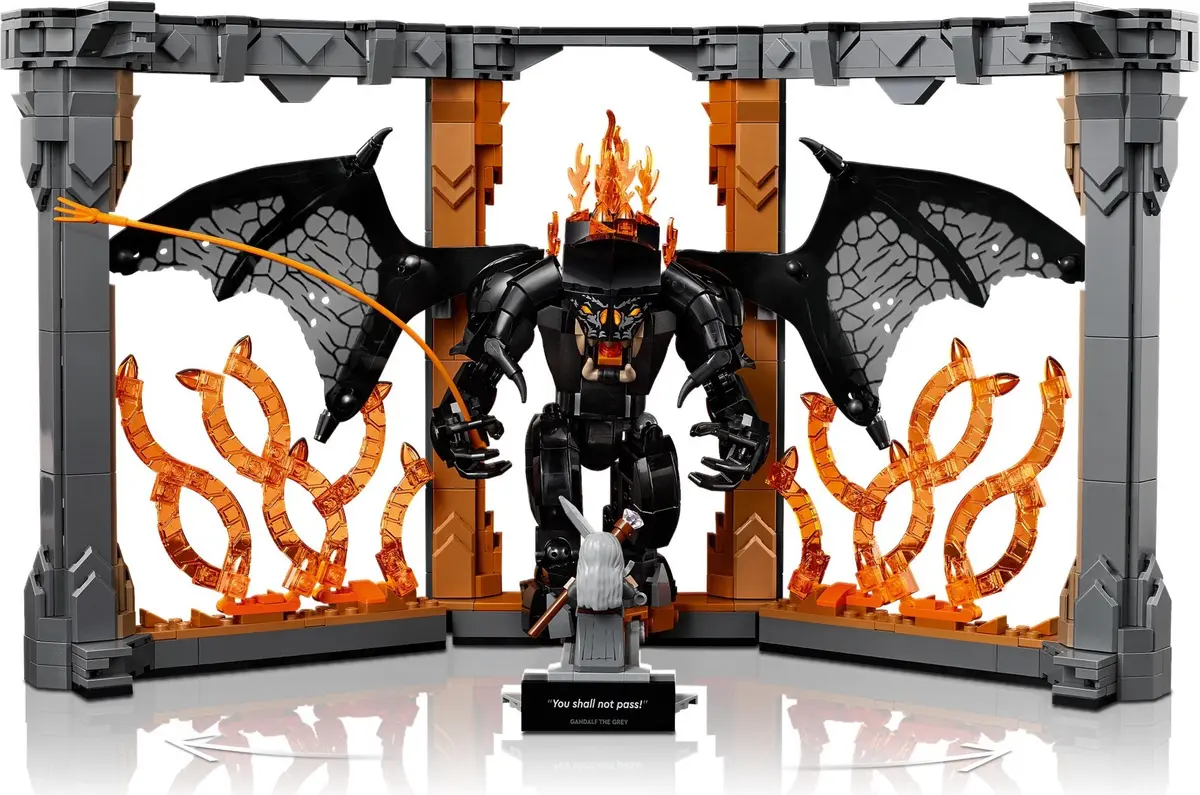 LEGO Icons 10367 The Lord of the Rings: Balrog Book Nook set, image 13