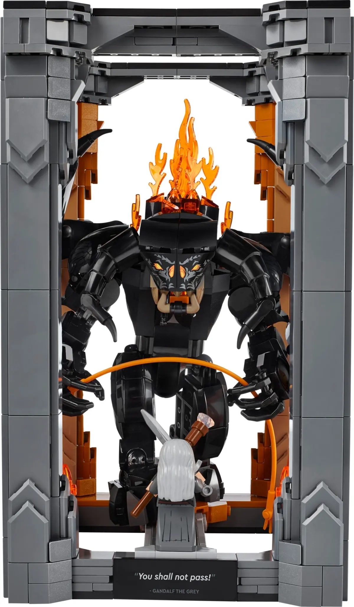 LEGO Icons 10367 The Lord of the Rings: Balrog Book Nook set