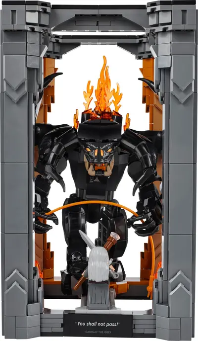 LEGO Icons 10367 The Lord of the Rings: Balrog Book Nook set