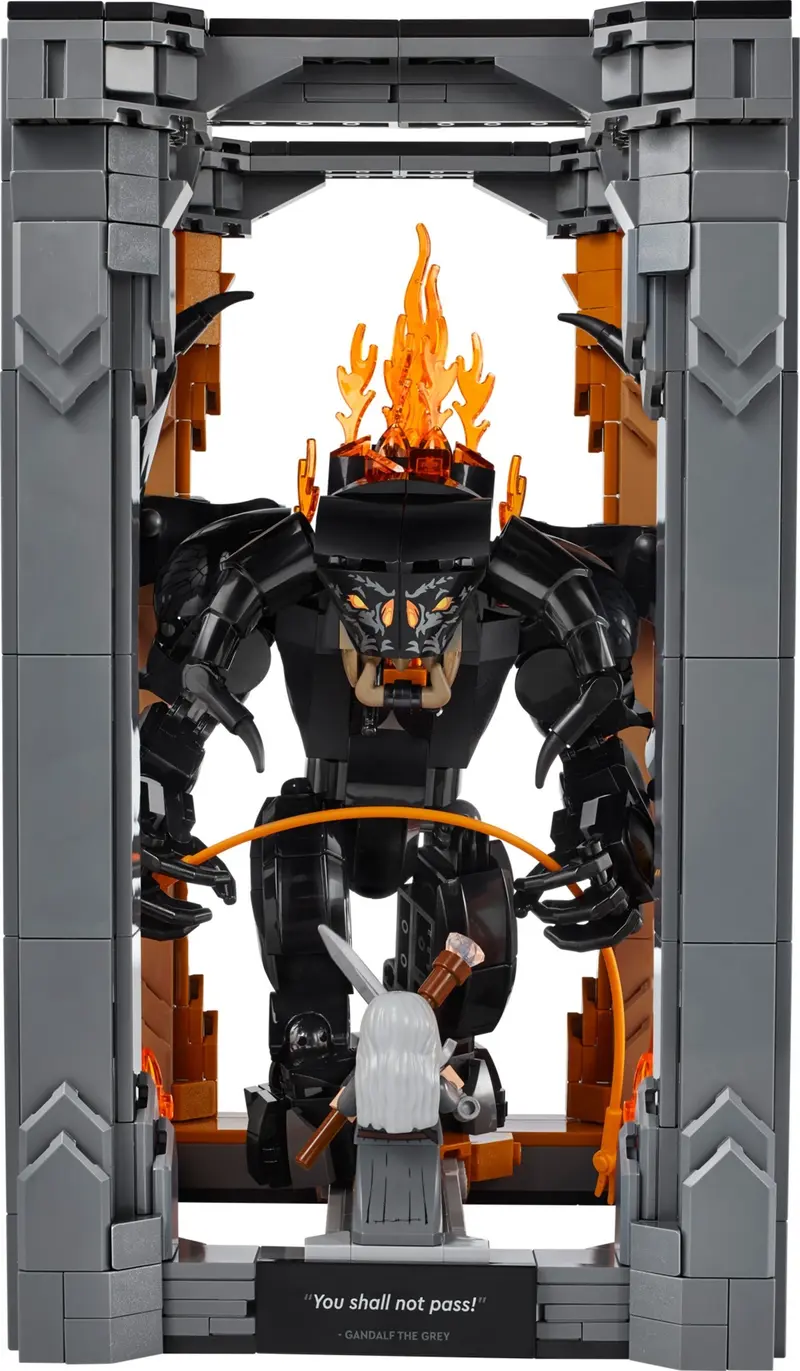 LEGO Icons 10367 The Lord of the Rings: Balrog Book Nook set