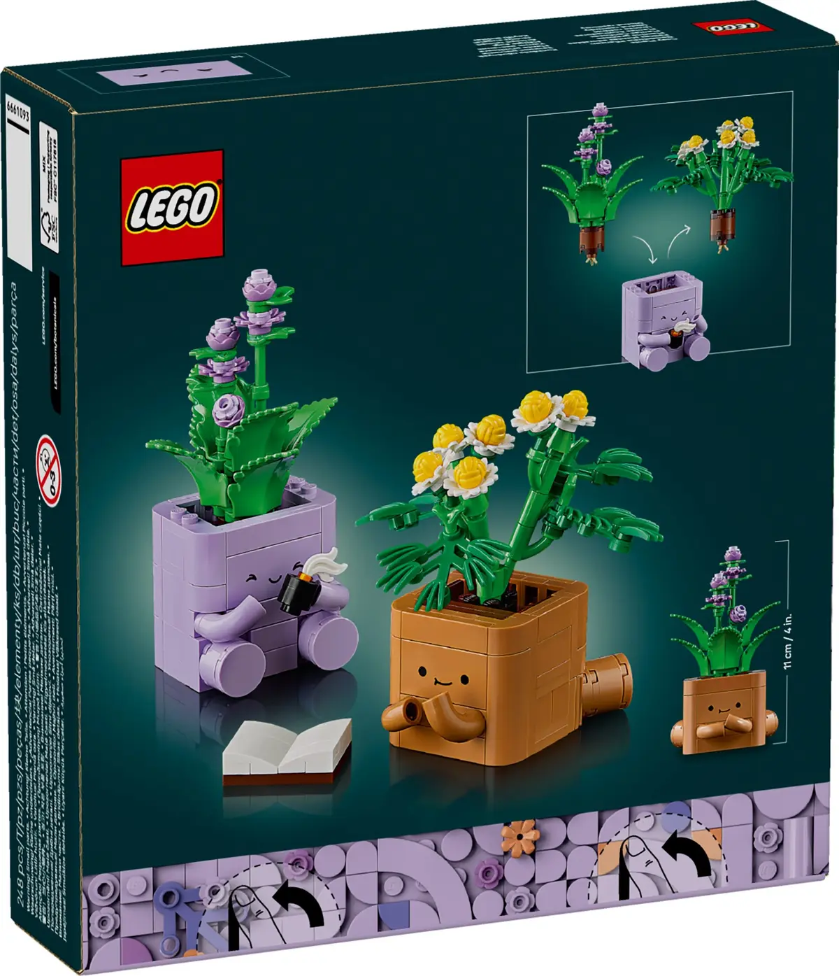 LEGO Botanicals 10371 Cosy Plants set, image 4