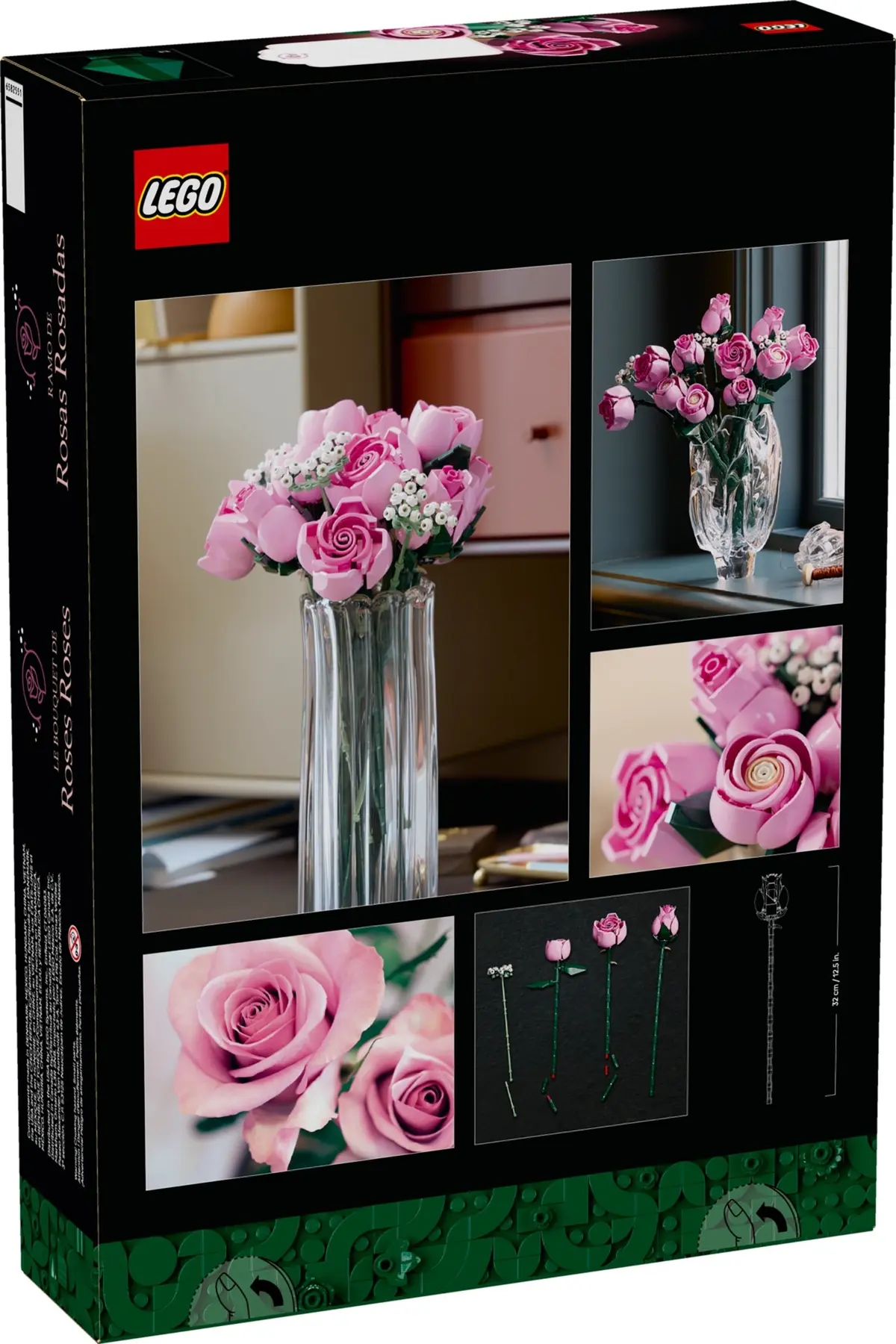 LEGO Botanicals 10374 Bouquet of Pink Roses set, image 4