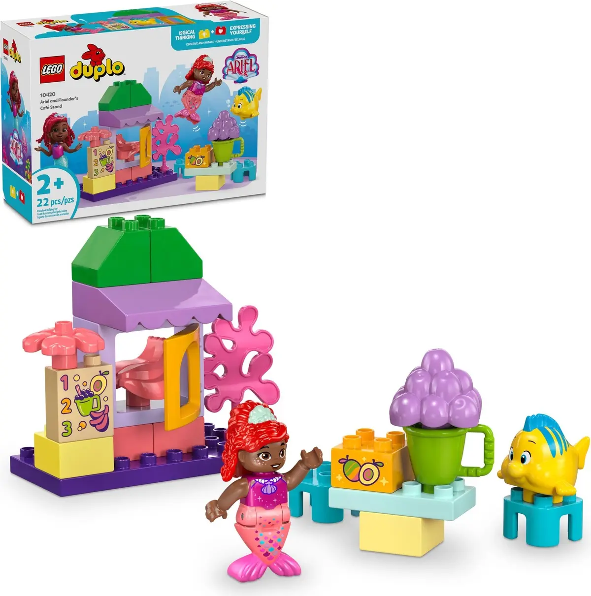 LEGO DUPLO 10420 Ariel and Flounder's Café Stand set, image 3