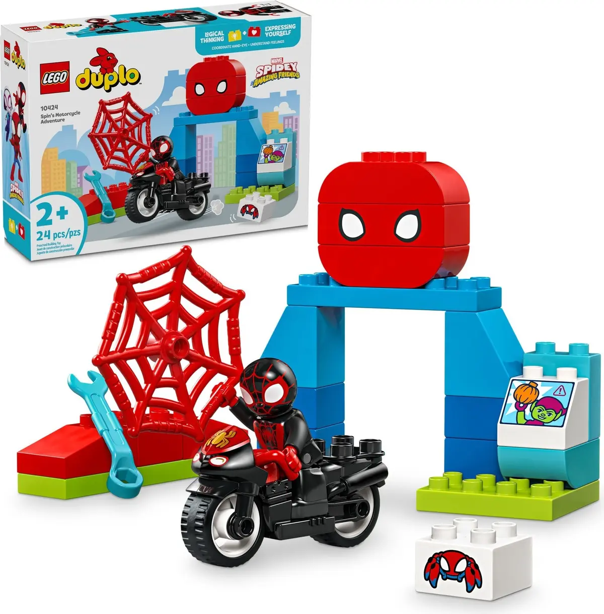 LEGO DUPLO 10424 Spin's Motorcycle Adventure set, image 3