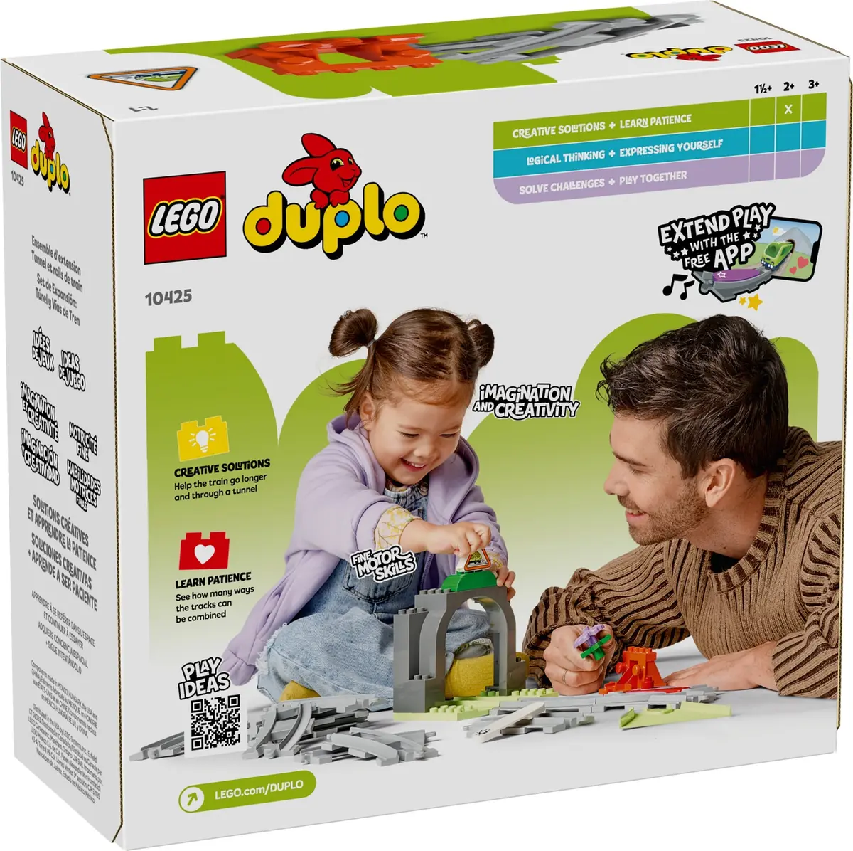 LEGO DUPLO 10425 Train Tunnel and Tracks set, image 3