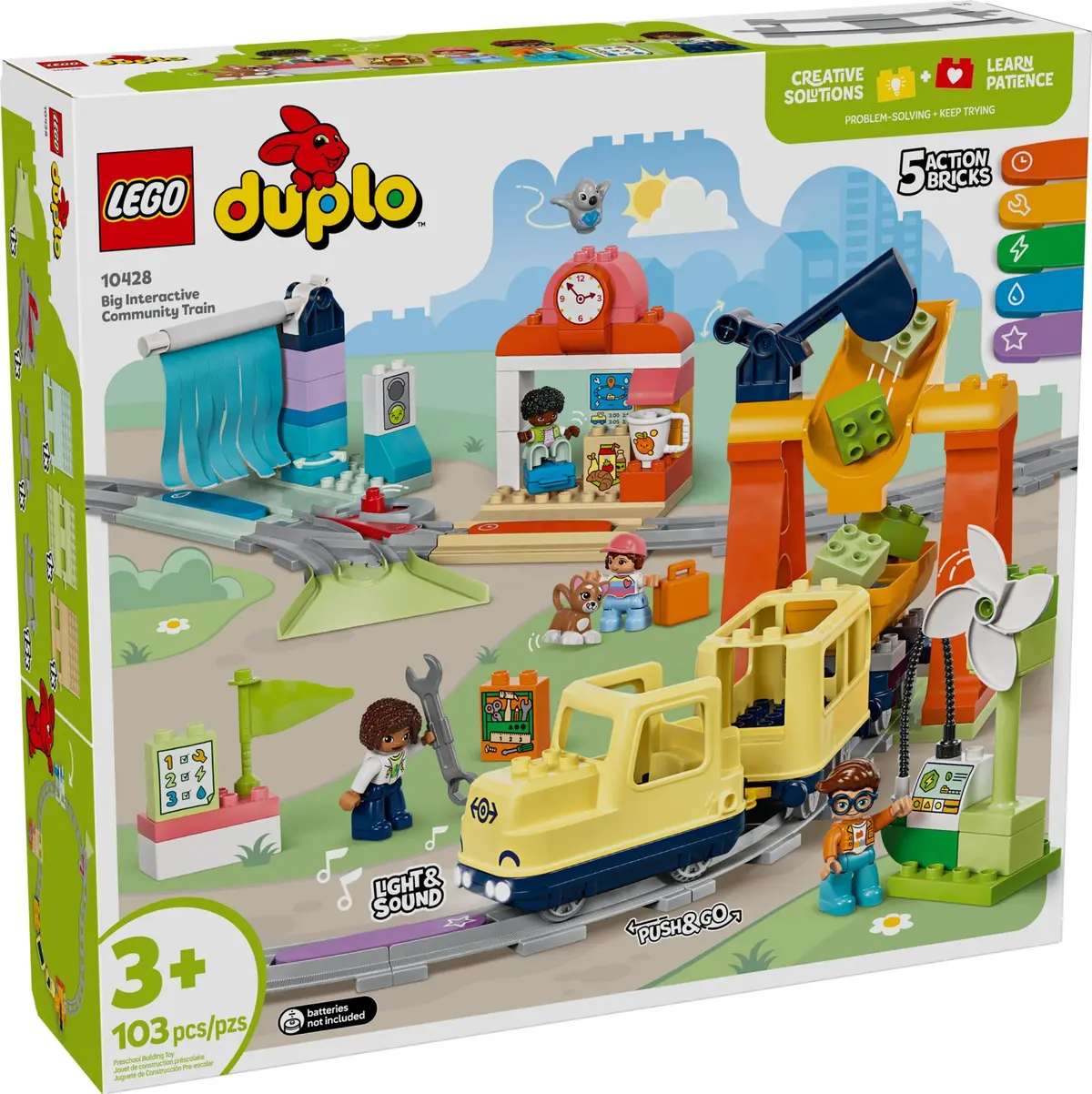 LEGO DUPLO 10428 Big Interactive Community Train set, image 3