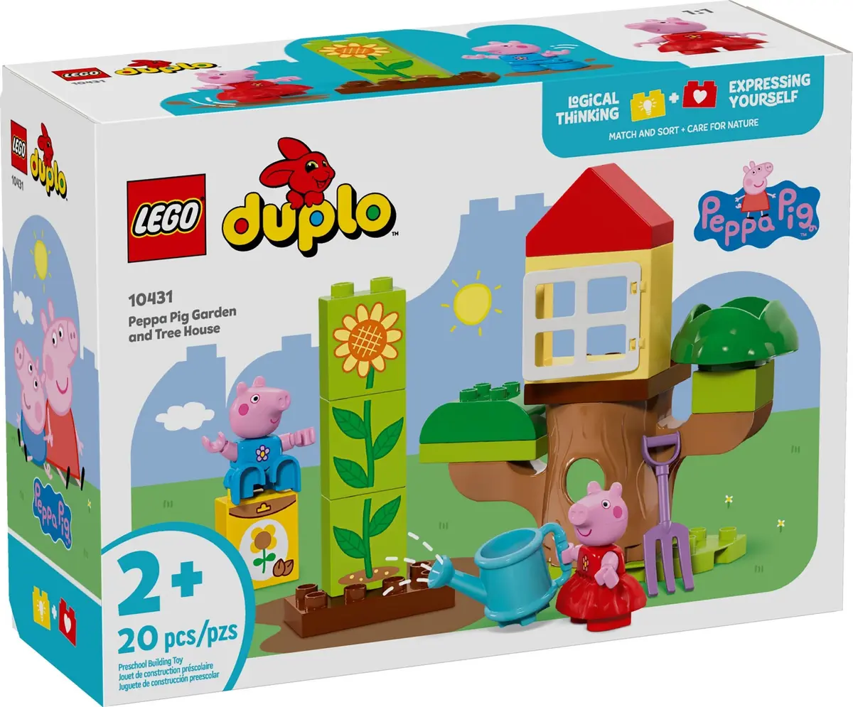 LEGO DUPLO 10431 Peppa Pig Garden and Tree House set, image 2
