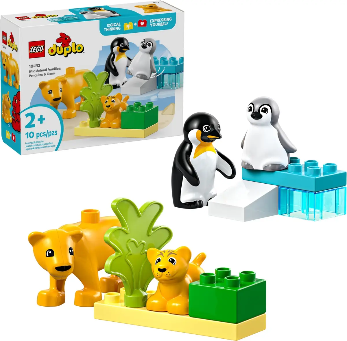 LEGO DUPLO 10442 Wild Animal Families: Penguins & Lions set, image 3