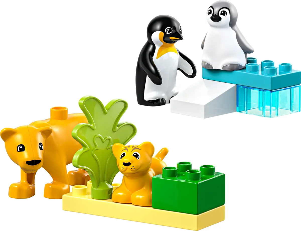 LEGO DUPLO 10442 Wild Animal Families: Penguins & Lions set