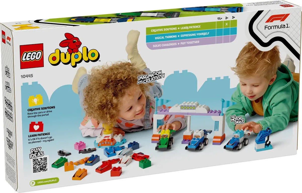 LEGO DUPLO 10445 F1 Team Racing Cars & Drivers set, image 2