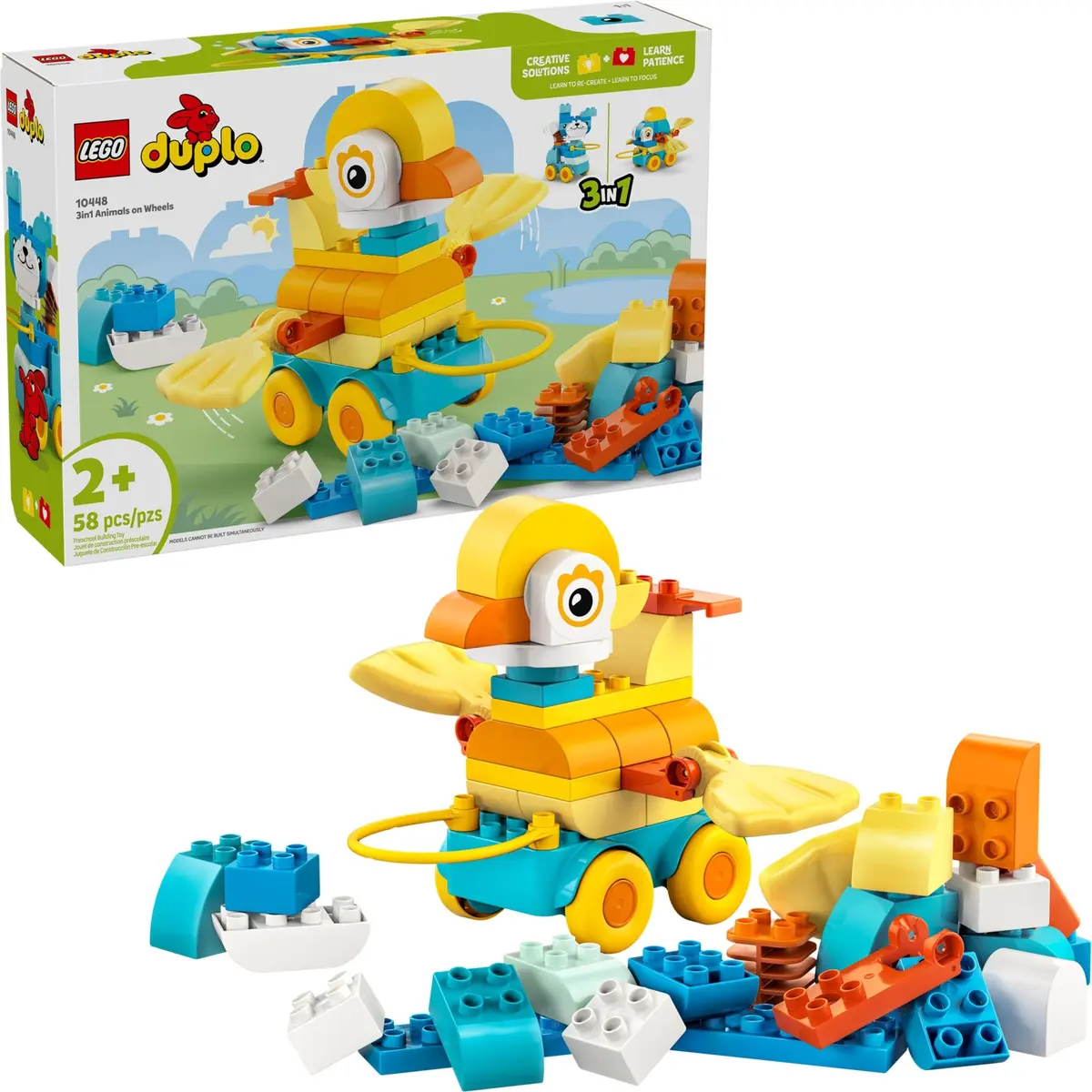 LEGO DUPLO 10448 3in1 Animals on Wheels set, image 3