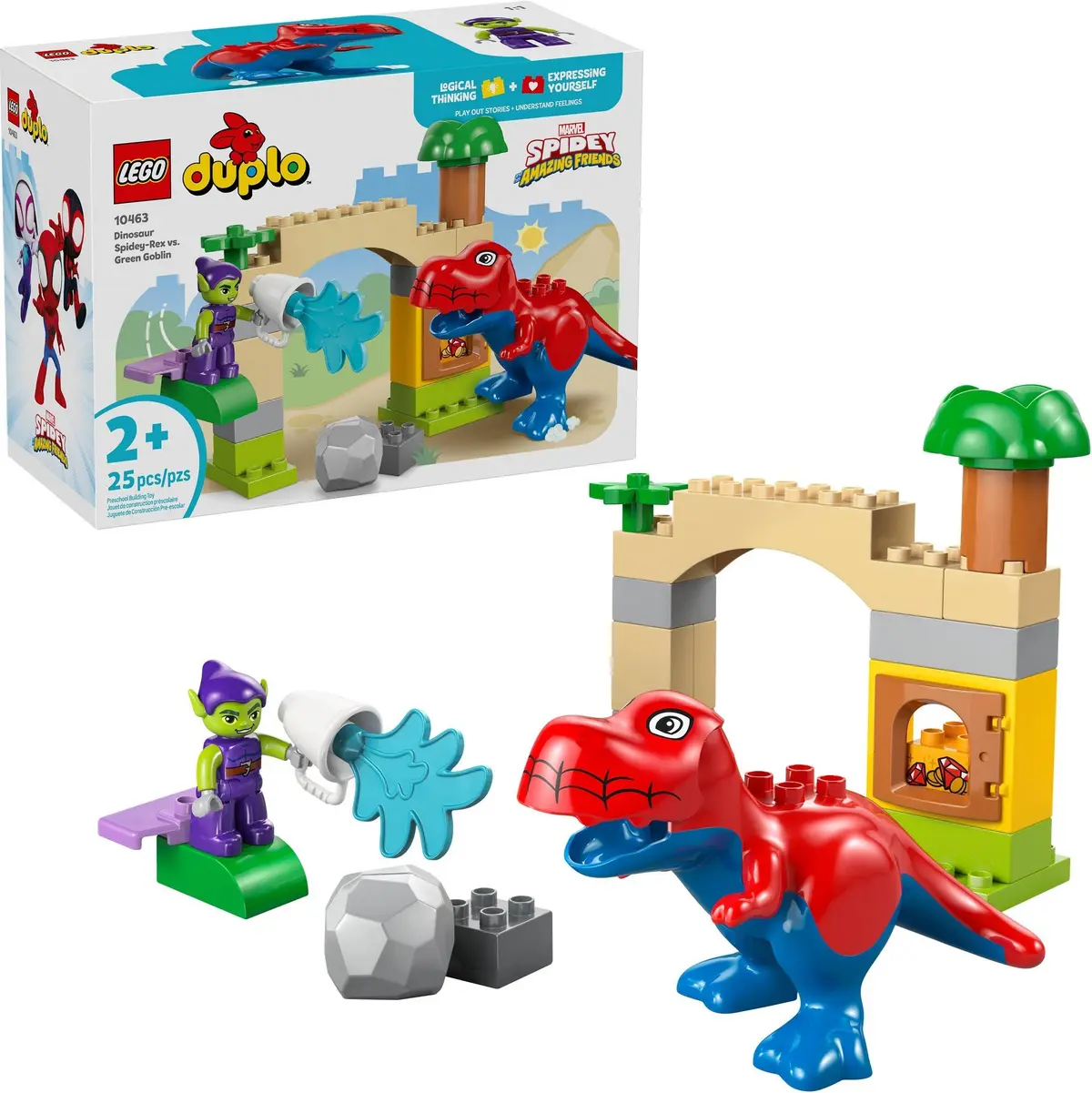 LEGO DUPLO 10463 Dinosaur Spidey-Rex vs. Green Goblin set, image 3