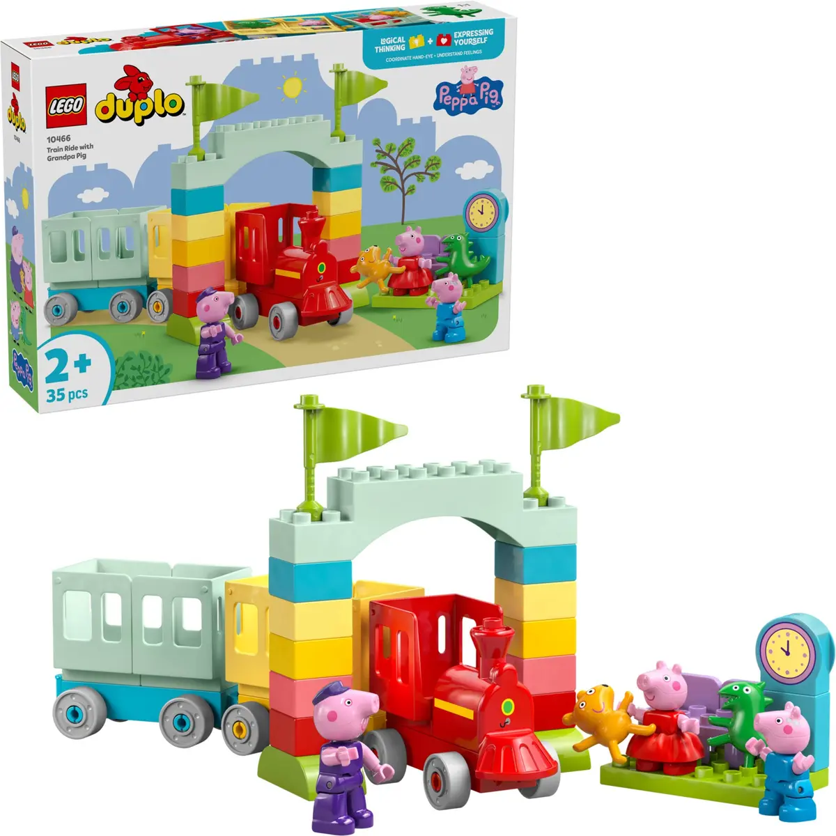 LEGO DUPLO 10466 Train Ride with Grandpa Pig set, image 3