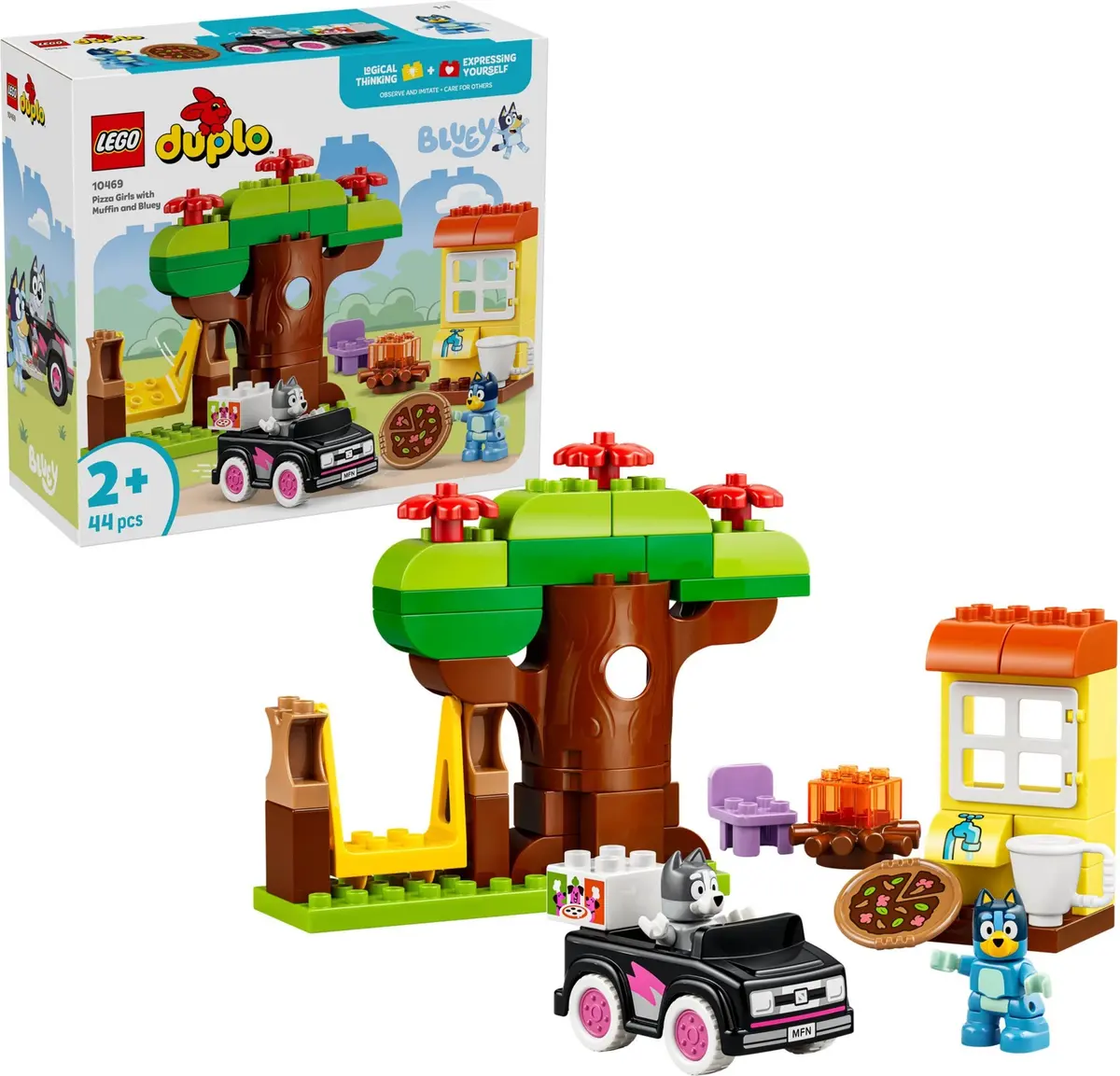 LEGO DUPLO 10469 Pizza Girls with Muffin and Bluey set, image 3