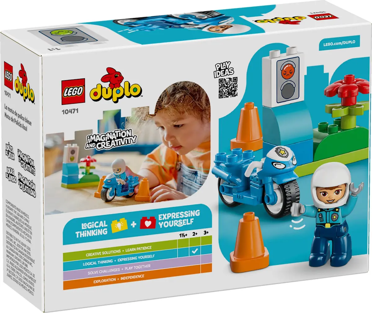 LEGO DUPLO 10471 Blue Police Motorcycle set, image 2