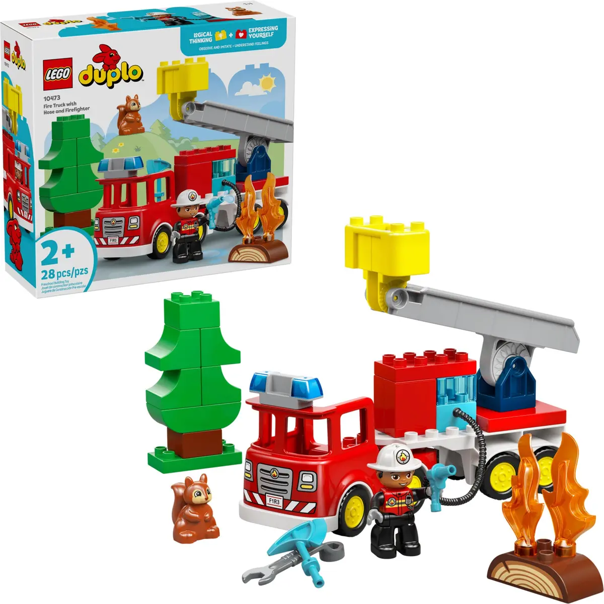 LEGO DUPLO 10473 Fire Truck with Hose and Firefighter set, image 3