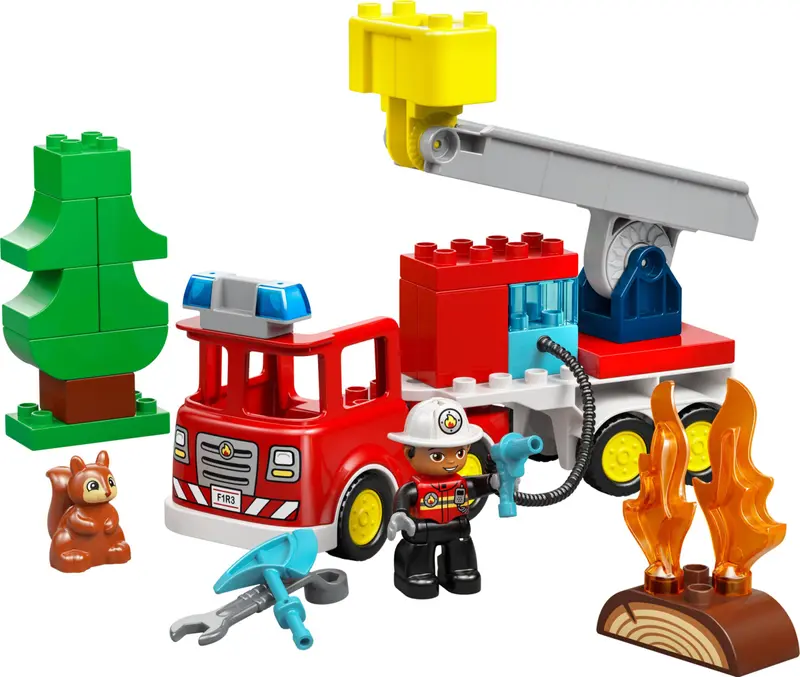 LEGO DUPLO 10473 Fire Truck with Hose and Firefighter set