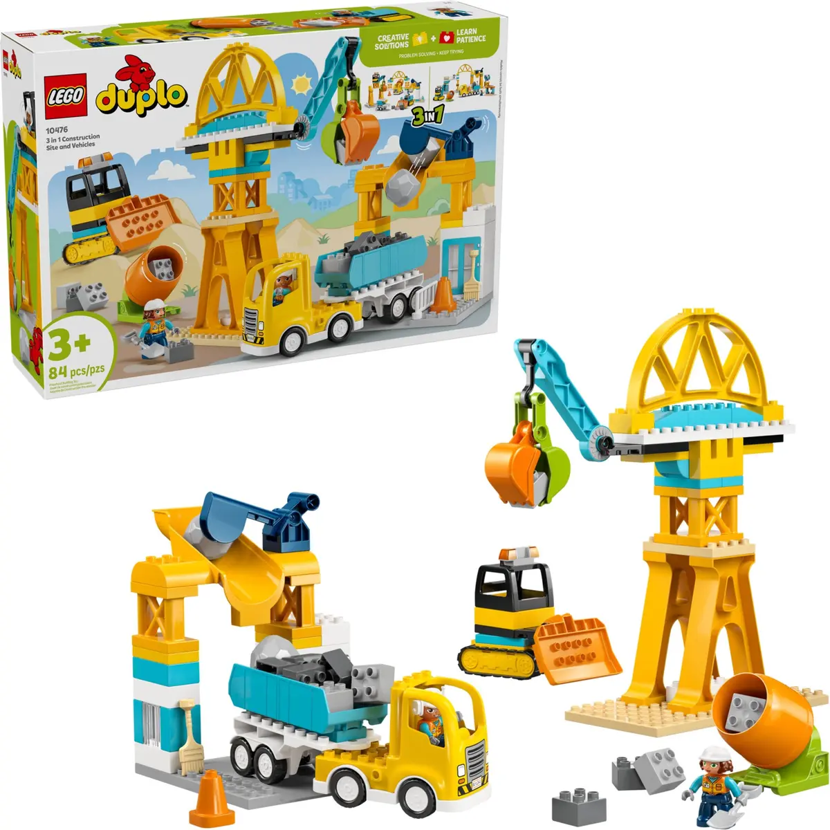 LEGO DUPLO 10476 3 in 1 Construction Site and Vehicles set, image 3