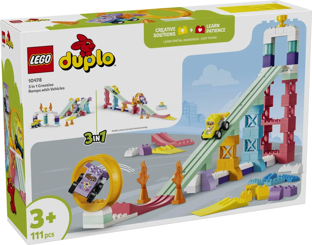 LEGO DUPLO 10478 3 in 1 Creative Ramps with Vehicles set, image 2