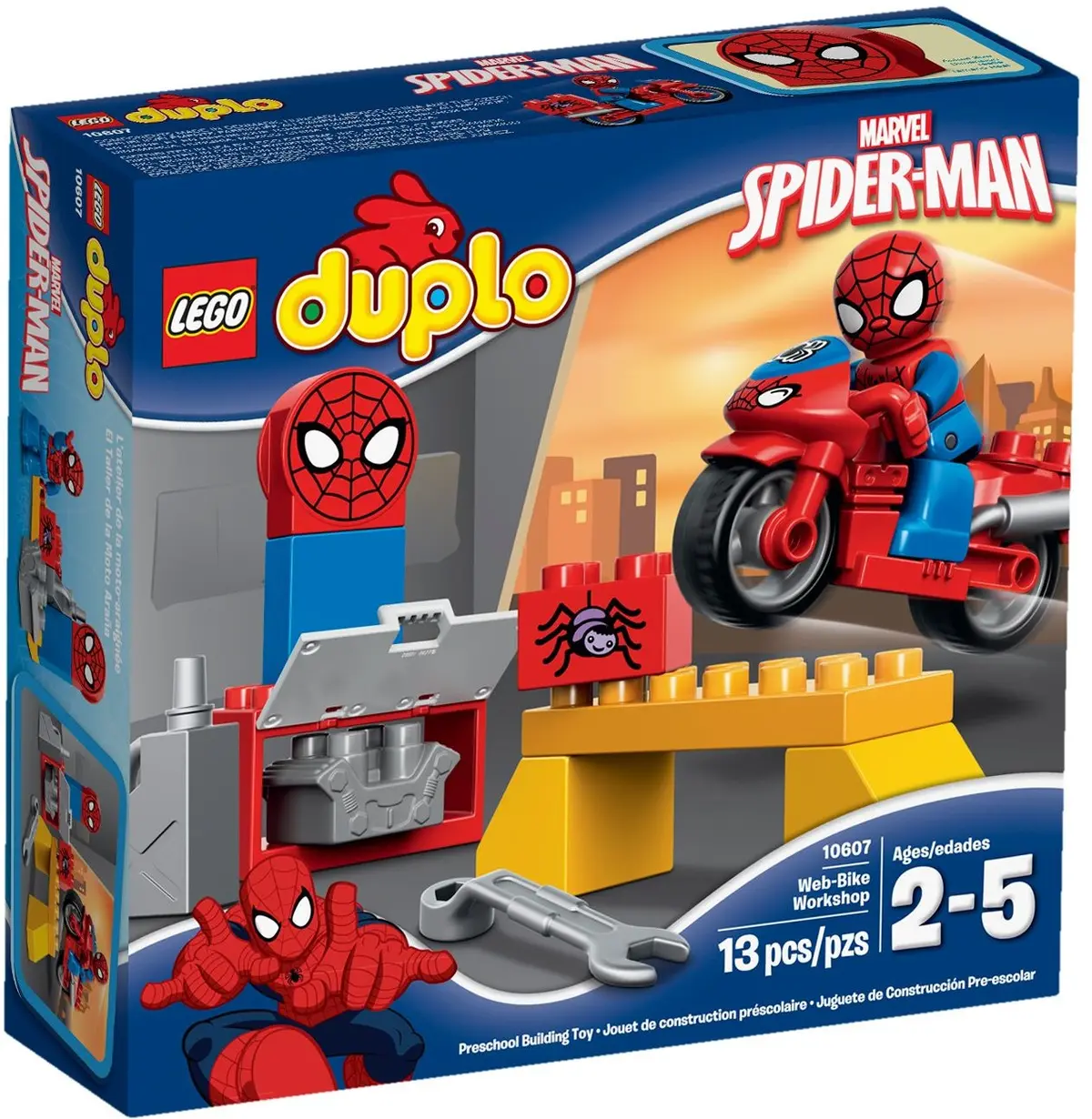 LEGO DUPLO 10607 Spider-Man Web-Bike Workshop set, image 2