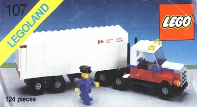 LEGO Town 107 Mail Truck set