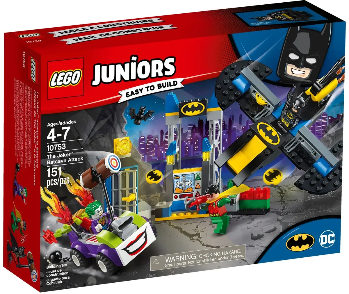 LEGO Juniors 10753 The Joker Batcave Attack set, image 2
