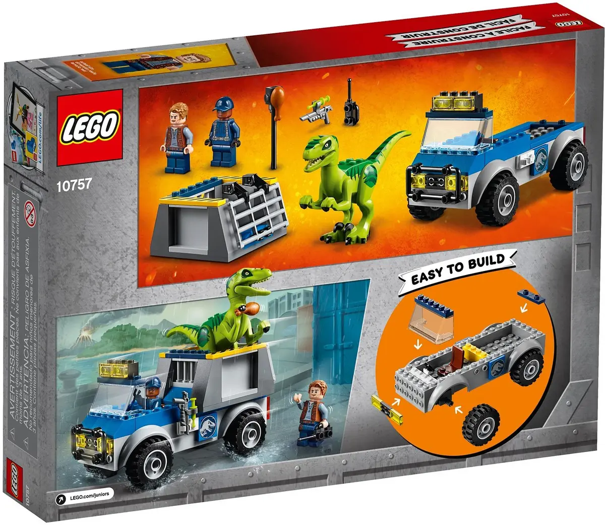 LEGO Juniors 10757 Raptor Rescue Truck set, image 5