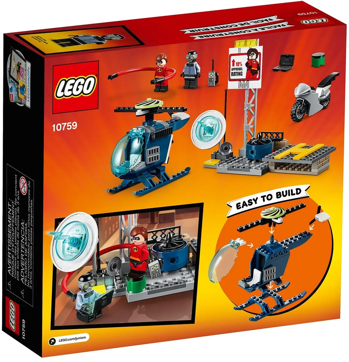 LEGO Juniors 10759 Elastigirl's Rooftop Pursuit set, image 5
