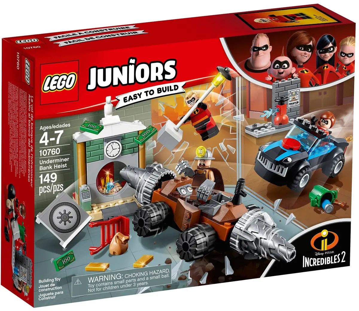 LEGO Juniors 10760 Underminer Bank Heist set, image 2