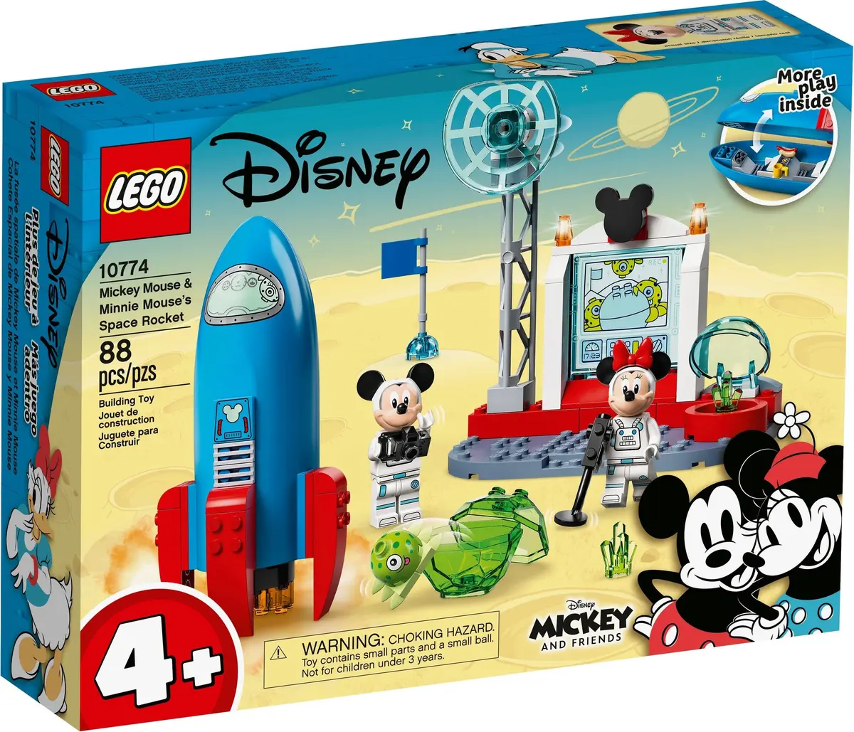 LEGO Disney 10774 Mickey Mouse & Minnie Mouse's Space Rocket set, image 2