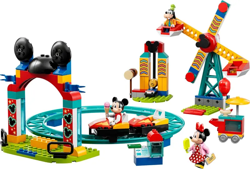 LEGO Disney 10778 Mickey, Minnie and Goofy's Fairground Fun set