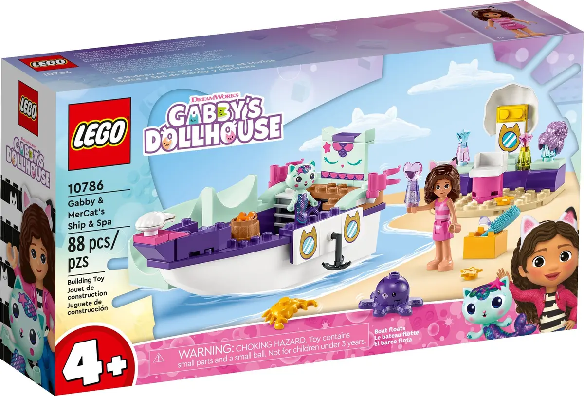 LEGO Gabby's Dollhouse 10786 Gabby & MerCat's Ship & Spa set, image 2