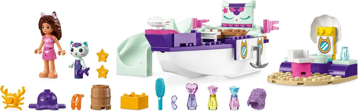 LEGO Gabby's Dollhouse 10786 Gabby & MerCat's Ship & Spa set, image 5