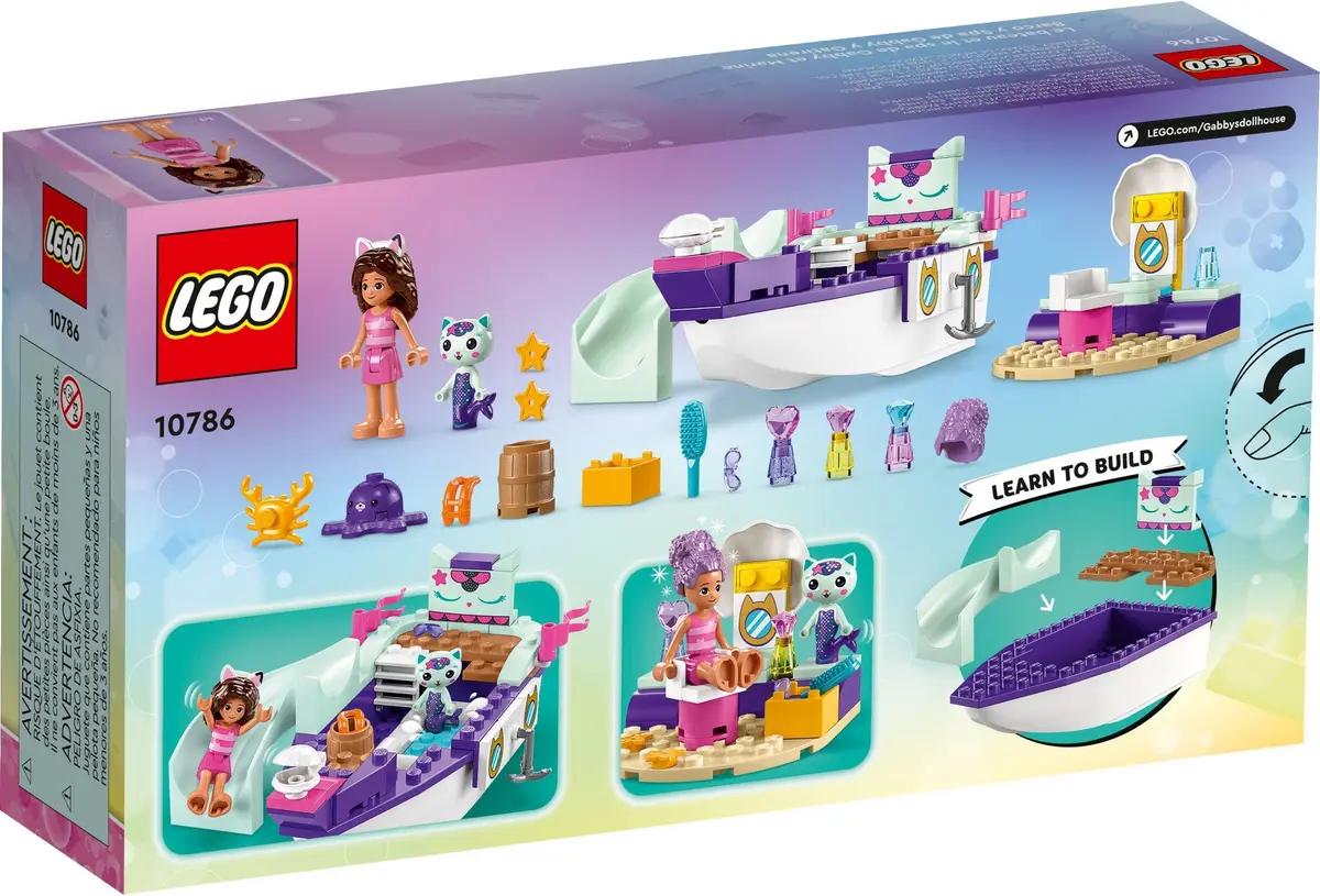 LEGO Gabby's Dollhouse 10786 Gabby & MerCat's Ship & Spa set, image 6