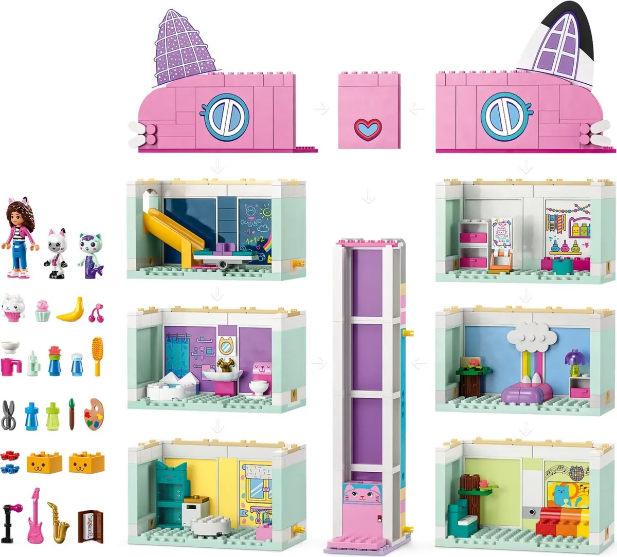 LEGO Gabby's Dollhouse 10788 Gabby's Dollhouse set, image 3