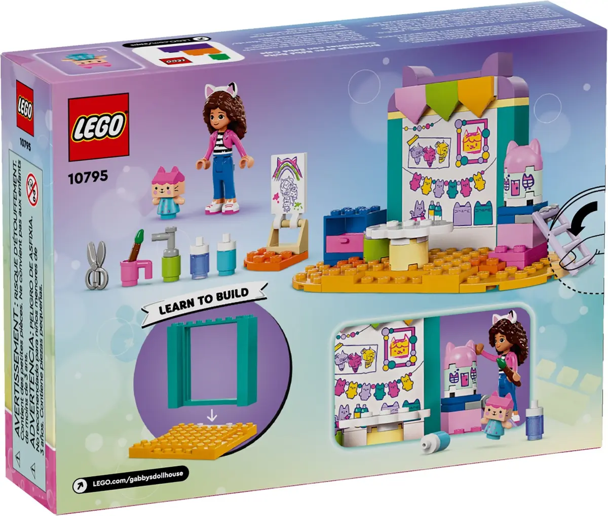 LEGO Gabby's Dollhouse 10795 Crafting with Baby Box set, image 3