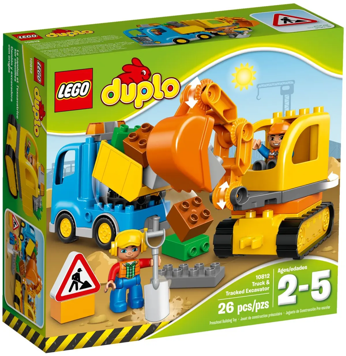 LEGO DUPLO 10812 Truck & Tracked Excavator set, image 2
