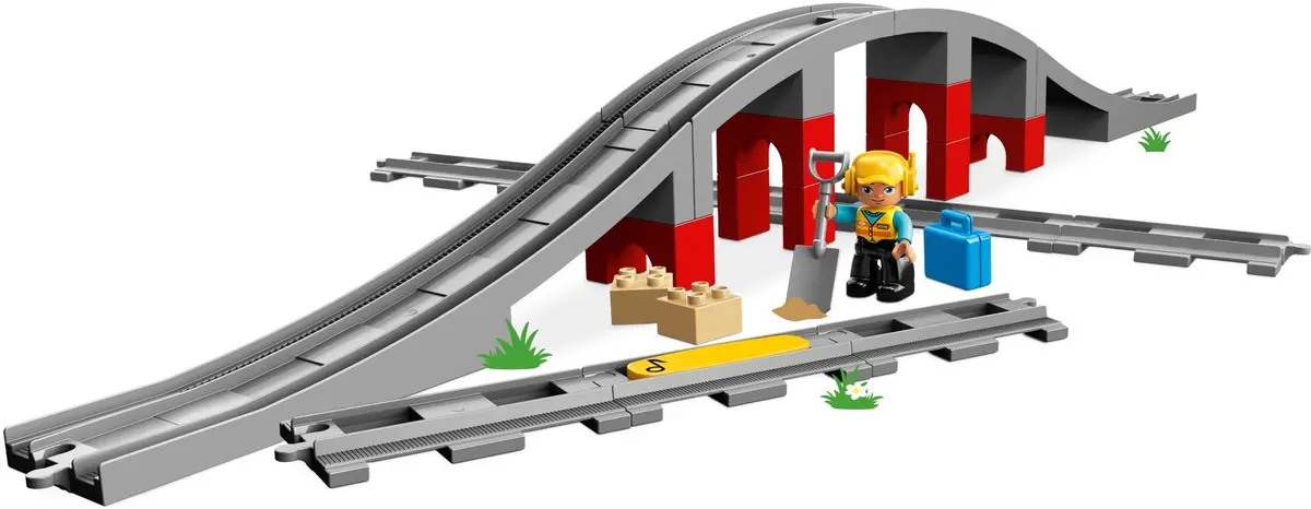 LEGO DUPLO 10872 Train Bridge and Tracks set, image 3