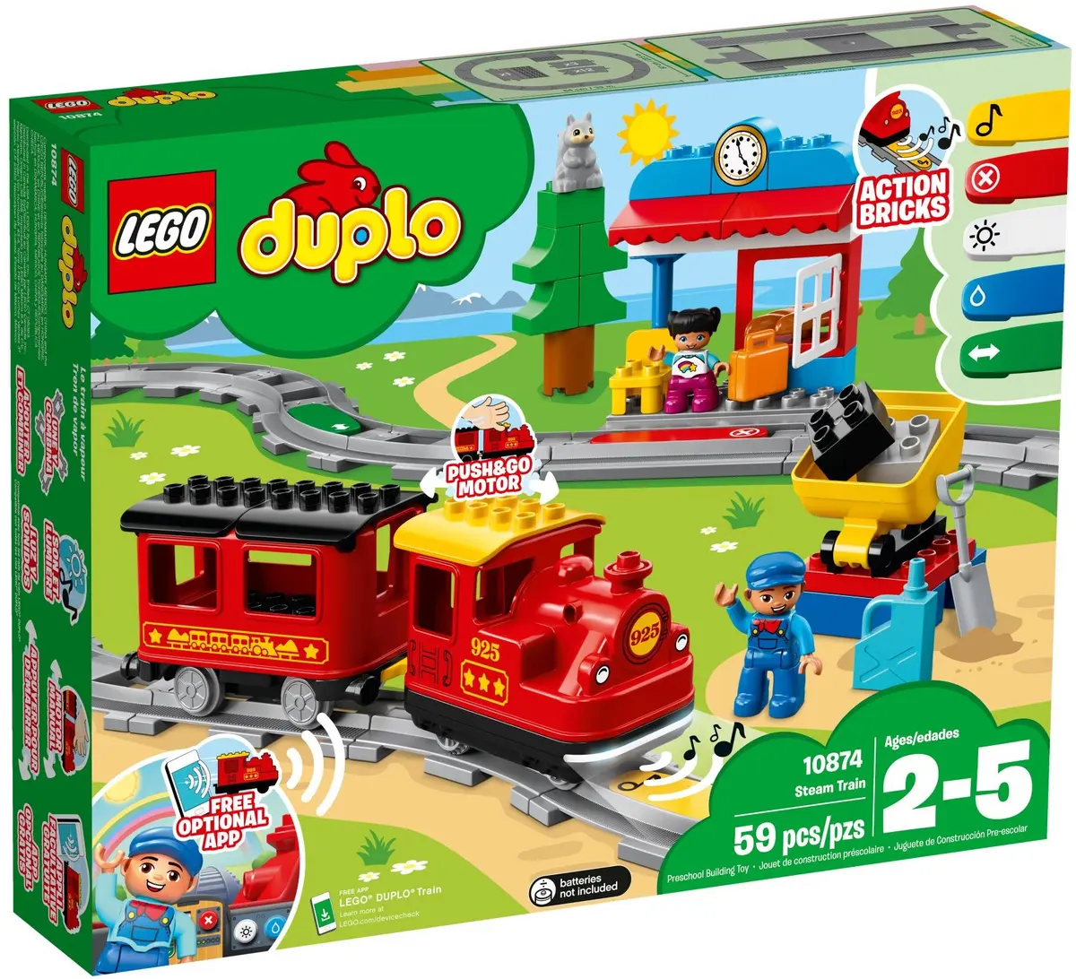 LEGO DUPLO 10874 Steam Train set, image 2
