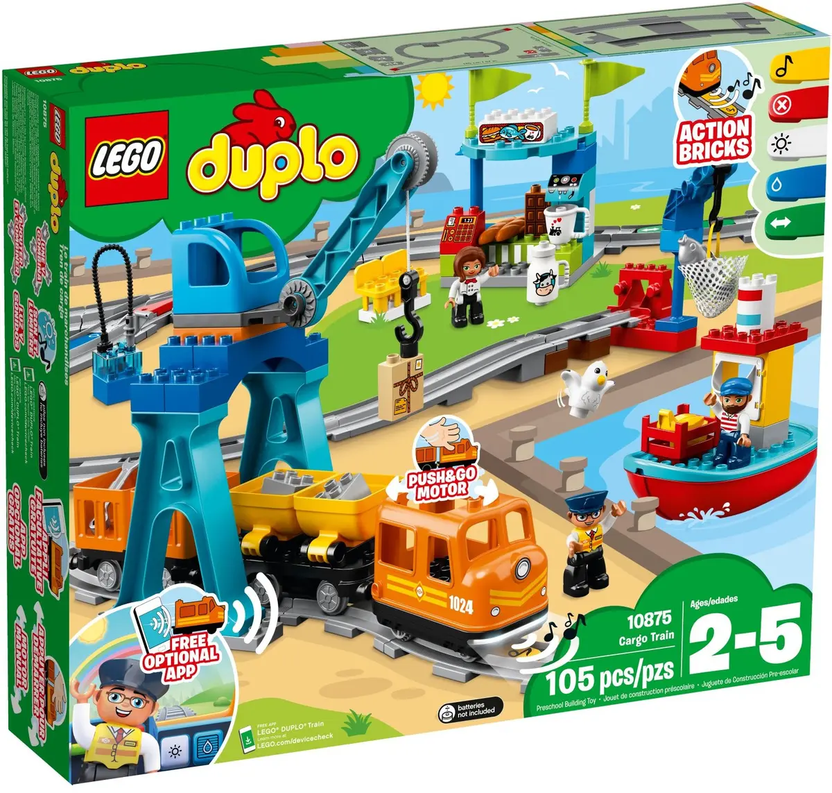 LEGO DUPLO 10875 Cargo Train set, image 2
