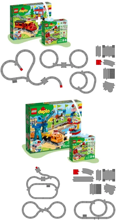 LEGO DUPLO 10882 Train Tracks set, image 4