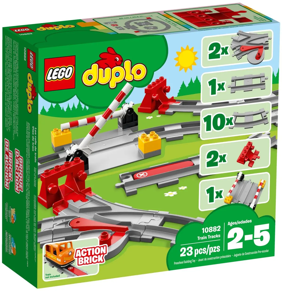 LEGO DUPLO 10882 Train Tracks set, image 2
