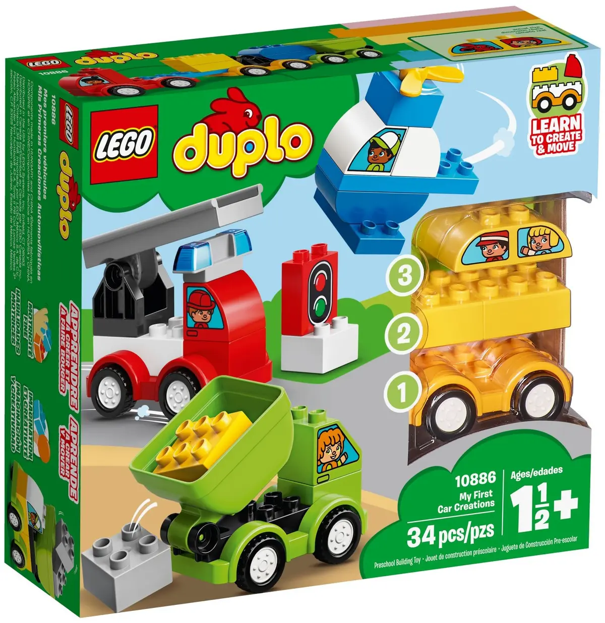 LEGO DUPLO 10886 My First Car Creations set, image 2