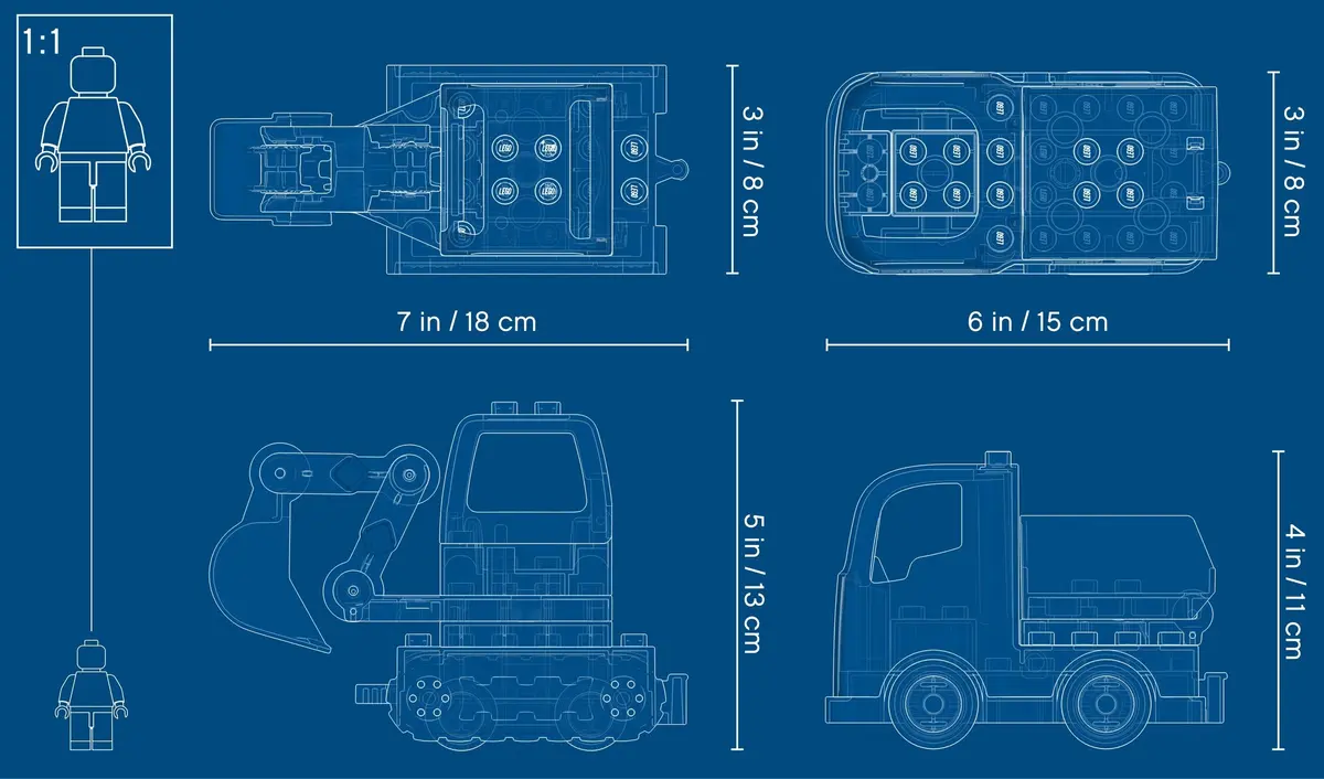 LEGO DUPLO 10931 Truck & Tracked Excavator set, image 3