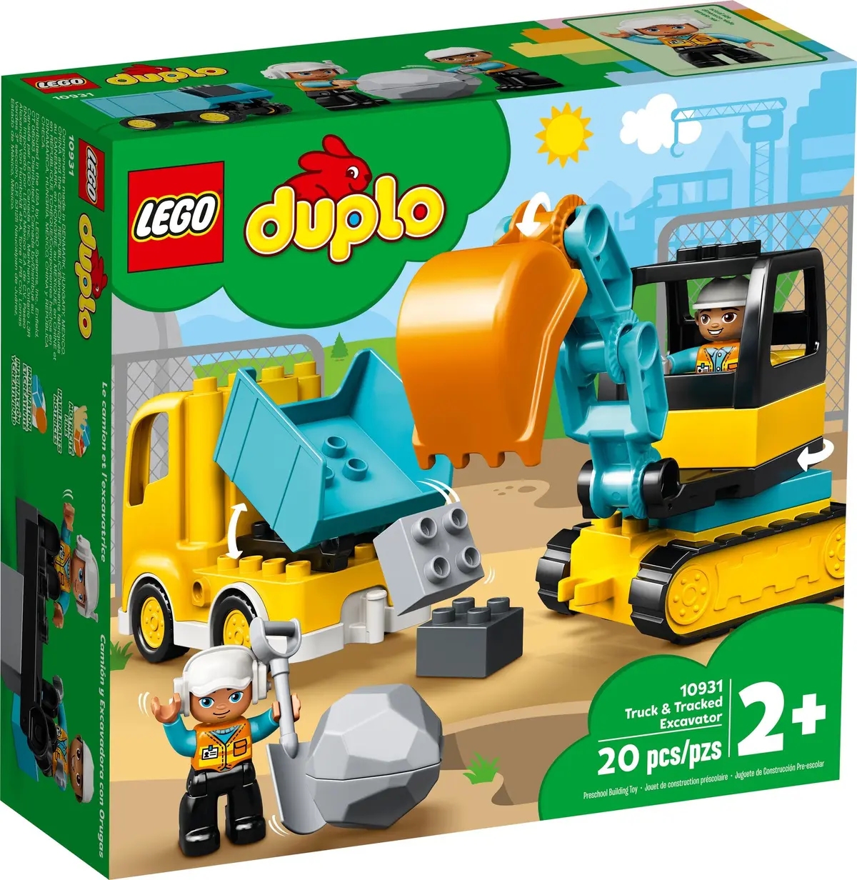 LEGO DUPLO 10931 Truck & Tracked Excavator set, image 2